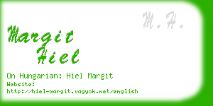 margit hiel business card
